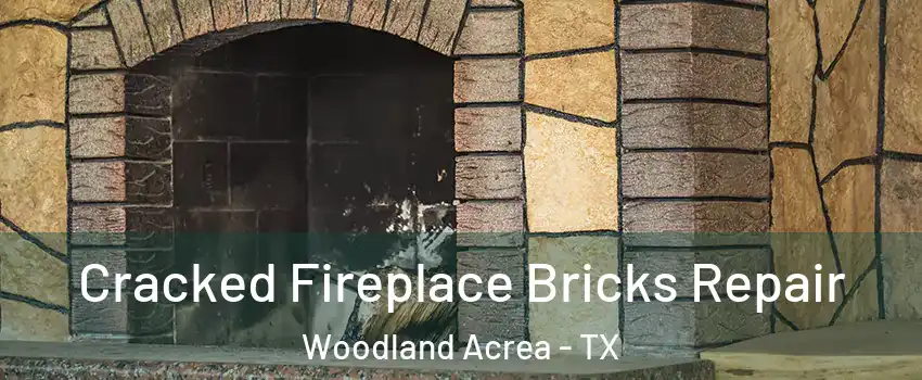 Cracked Fireplace Bricks Repair Woodland Acrea - TX