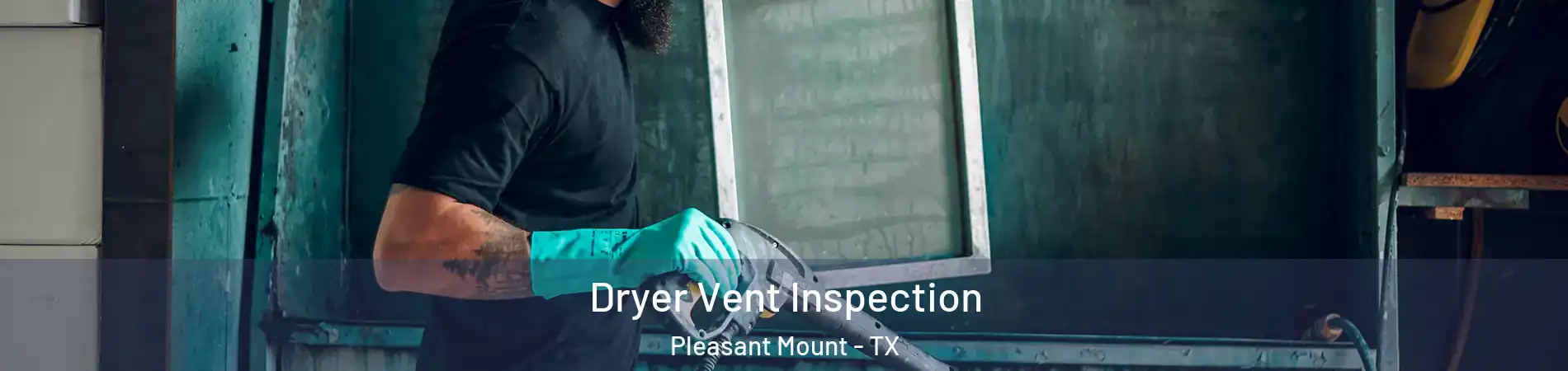 Dryer Vent Inspection Pleasant Mount - TX