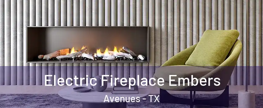 Electric Fireplace Embers Avenues - TX