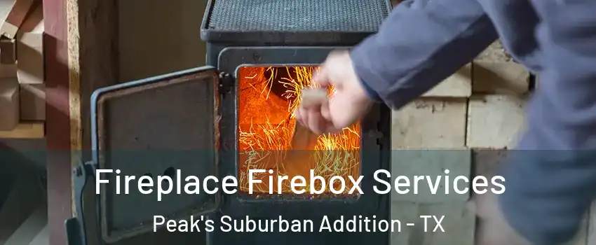 Fireplace Firebox Services Peak's Suburban Addition - TX