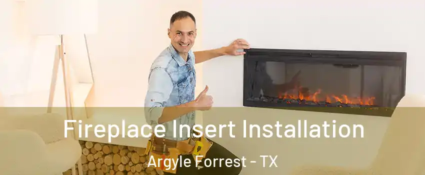 Fireplace Insert Installation Argyle Forrest - TX