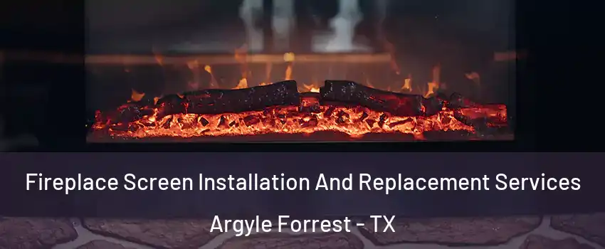 Fireplace Screen Installation And Replacement Services Argyle Forrest - TX