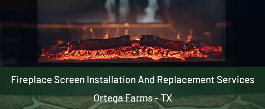 Fireplace Screen Installation And Replacement Services Ortega Farms - TX