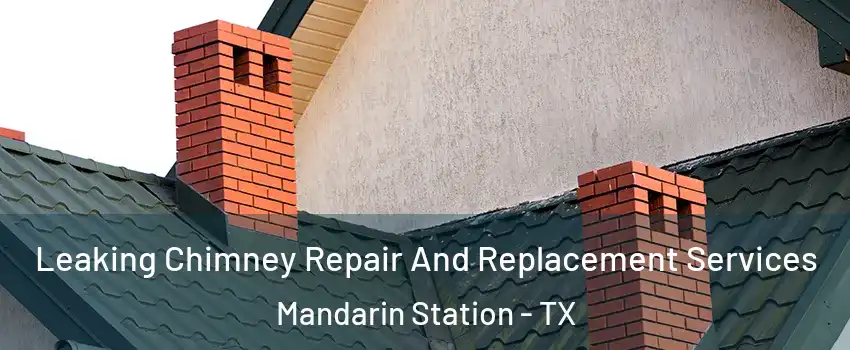 Leaking Chimney Repair And Replacement Services Mandarin Station - TX