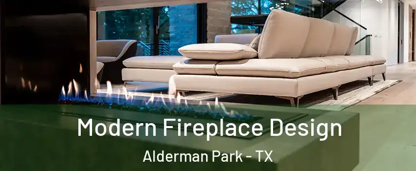 Modern Fireplace Design Alderman Park - TX