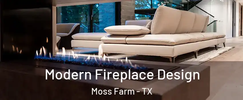 Modern Fireplace Design Moss Farm - TX