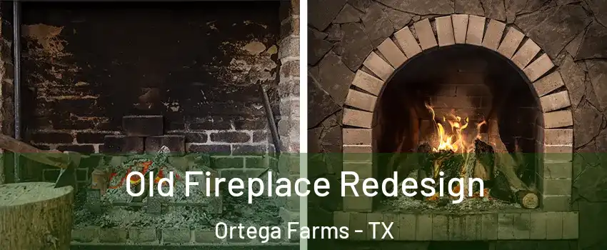 Old Fireplace Redesign Ortega Farms - TX