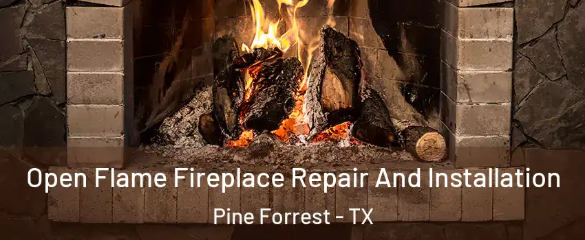 Open Flame Fireplace Repair And Installation Pine Forrest - TX