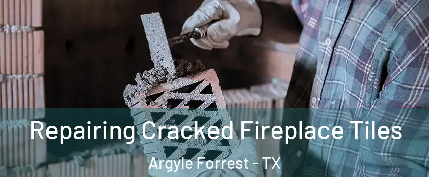 Repairing Cracked Fireplace Tiles Argyle Forrest - TX