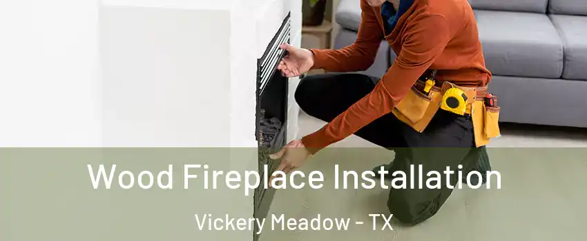 Wood Fireplace Installation Vickery Meadow - TX